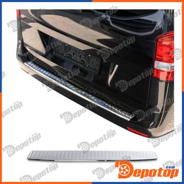Protection de seuil de pare-chocs arrière en acier inoxydable pour MERCEDES | K-4733093